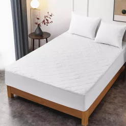 Unikome Plush Soft Cotton Comfort Mattress Pad With Four Leaf Clover Quilting, Twin