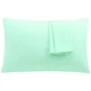 PiccoCasa 1800 Microfiber Breathable Zippered Pillowcases Set Of 2 Standard(20"x26") -travel pillow shop 6143323 Brook Green