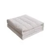 Farm To Home Organic Cotton Wavy Channel Down Alternative Mattress Pad -travel pillow shop 6153538