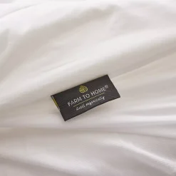 Farm To Home Organic Cotton Wavy Channel Down Alternative Mattress Pad -travel pillow shop 6153538 ALT3