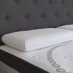 Merrick Lane Queen Size Ventilated Memory Foam Bed Pillow - Cool Gel Infused Memory Foam Pillow For Sleeping -travel pillow shop 6170193 ALT