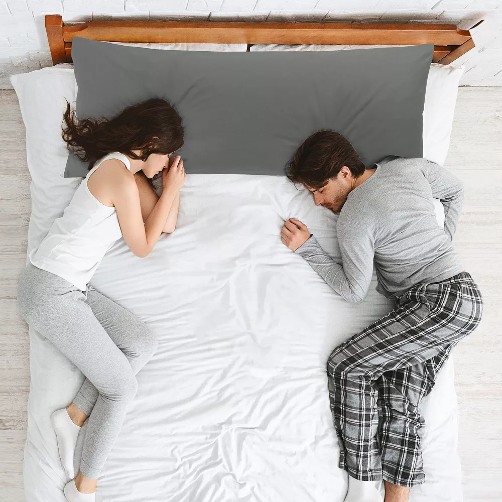 PiccoCasa Pillow Cases Zipper Covers Egyptian Cotton For Hair And Skin (20"x48") 4 PiccoCasa Pillow Cases Zipper Covers Egyptian Cotton For Hair And Skin (20"x48") - Image 2