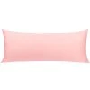 PiccoCasa Pillow Cases Zipper Covers Egyptian Cotton For Hair And Skin (20"x48") 1 PiccoCasa Pillow Cases Zipper Covers Egyptian Cotton For Hair And Skin (20"x48") -travel pillow shop 6172746 Pink