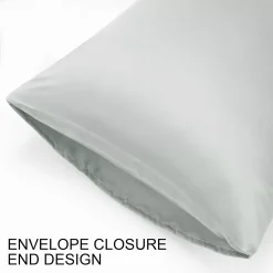 PiccoCasa Soft Silk Satin Pillowcases For Hair And Skin With Envelope 2PCS Queen(20"x30") -travel pillow shop 6172759 ALT2