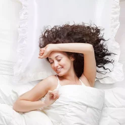 PiccoCasa Retro Satin Ruffle Pillowcases, Envelope Closure Set Of 2 European(26"x26") -travel pillow shop 6172766 ALT3