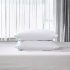 Martha Stewart TENCEL™ Lyocell Over White Feather & Down 2 Pack Of Pillows -travel pillow shop 6173556 ALT2