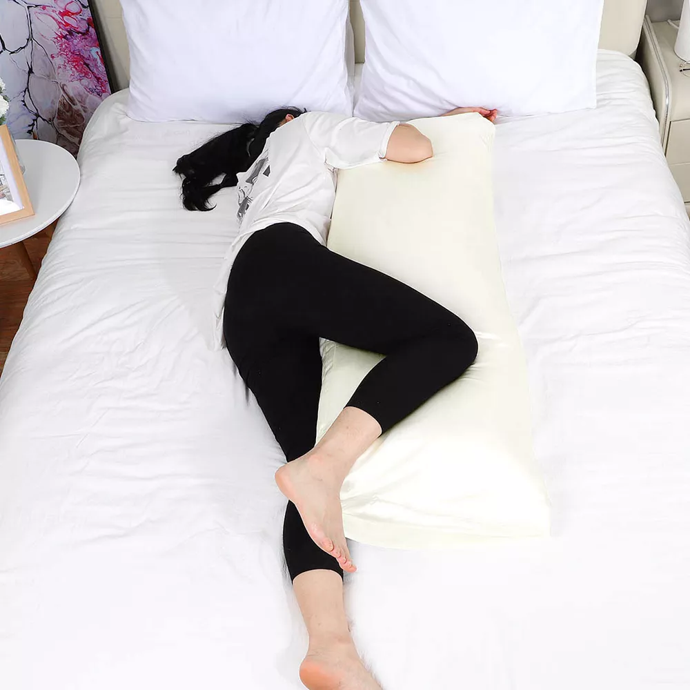 PiccoCasa Bolster Soft Silk Satin Body Pillow Cover Body 20"x54" 4 PiccoCasa Bolster Soft Silk Satin Body Pillow Cover Body 20"x54" - Image 2