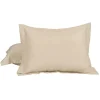 PiccoCasa 2Pcs Microfiber Pair No Zipper Pillowcases Standard(20"x26") -travel pillow shop 6174457 Tan