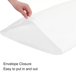 PiccoCasa Pillow Cases Covers Egyptian Cotton 1 Pcs (21"x55") -travel pillow shop 6174461 ALT3