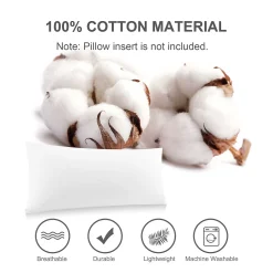 PiccoCasa 100% Cotton Body Pillowcases 1Pcs Soft With Zipper Closure Body(20"x54") 9 PiccoCasa 100% Cotton Body Pillowcases 1Pcs Soft With Zipper Closure Body(20"x54") -travel pillow shop 6174464 ALT3