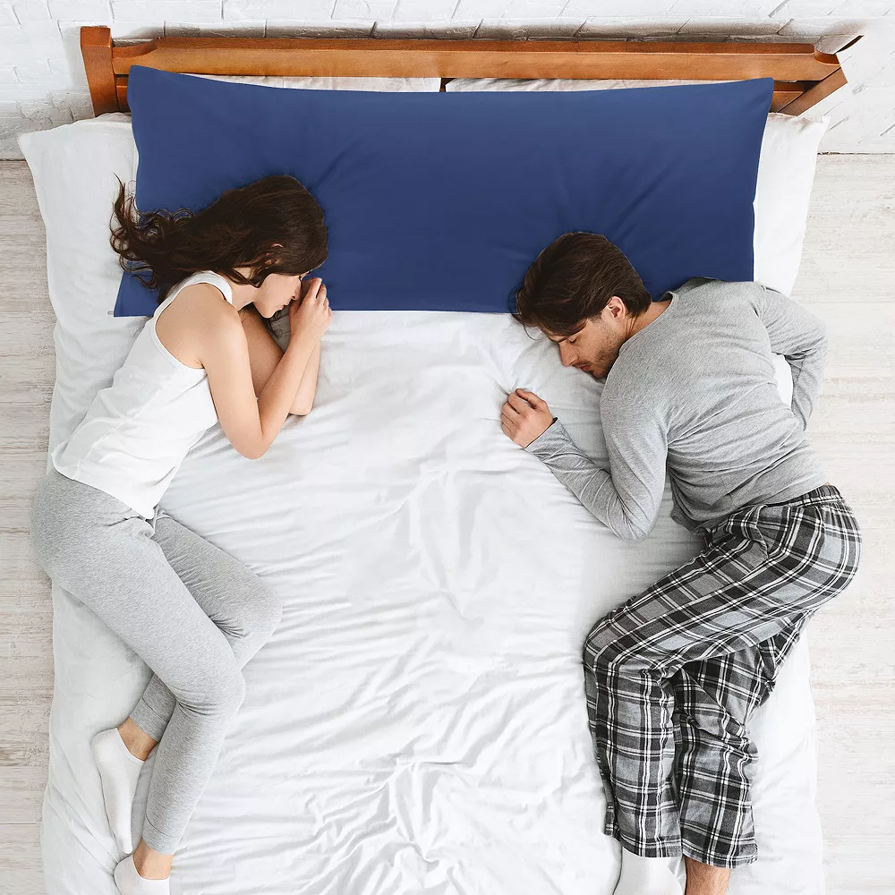 PiccoCasa Pillow Cases Zipper Covers Egyptian Cotton For Hair And Skin (20"x60") 4 PiccoCasa Pillow Cases Zipper Covers Egyptian Cotton For Hair And Skin (20"x60") - Image 2