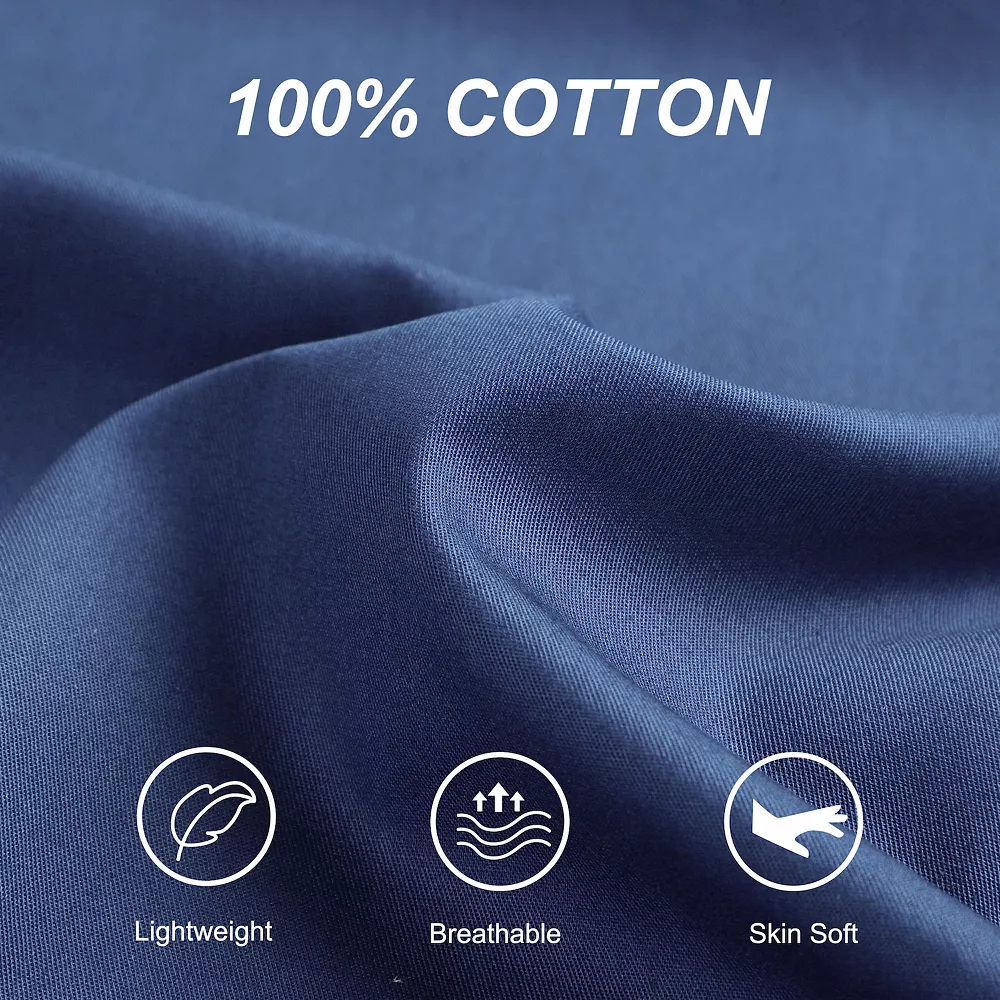 PiccoCasa Pillow Cases Zipper Covers Egyptian Cotton For Hair And Skin (20"x60") 6 PiccoCasa Pillow Cases Zipper Covers Egyptian Cotton For Hair And Skin (20"x60") - Image 4