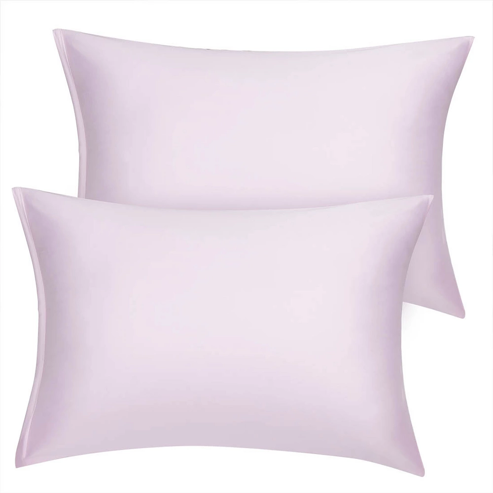 PiccoCasa 2PCS Soft Silky Satin Pillow Cases Covers Standard(20"x26") 3 PiccoCasa 2PCS Soft Silky Satin Pillow Cases Covers Standard(20"x26")