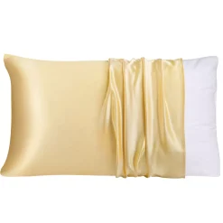 PiccoCasa 22 Momme Silk Pillowcase For Hair And Skin Travel(20"x14")