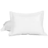PiccoCasa 2Pcs Microfiber Pair No Zipper Pillowcases Queen(20"x30") -travel pillow shop 6174482