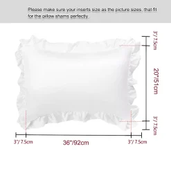 PiccoCasa 2PCS Satin Silk Pillow Cases Cover Housewife Cushion King(20"x36") -travel pillow shop 6174484 ALT2