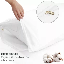 PiccoCasa Body Pillowcase Soft Cotton 1PC With Zipper Closure 20"x55" -travel pillow shop 6174486 ALT3