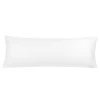 PiccoCasa Body Pillowcase Soft Cotton 1PC With Zipper Closure 20"x55" -travel pillow shop 6174486 White