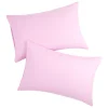PiccoCasa 2Pcs Brushed Pillowcases Washed Microfiber Envelope Closure Queen(20"x30") 2 PiccoCasa 2Pcs Brushed Pillowcases Washed Microfiber Envelope Closure Queen(20"x30") -travel pillow shop 6174493