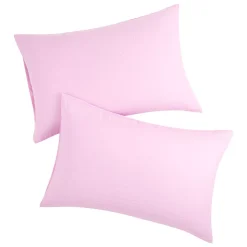 PiccoCasa 2Pcs Brushed Pillowcases Washed Microfiber Envelope Closure Queen(20"x30")