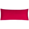 PiccoCasa Egyptian Cotton 300TC Body Zipper Closure Pillow Cover Body(20"x48") -travel pillow shop 6174502 Red