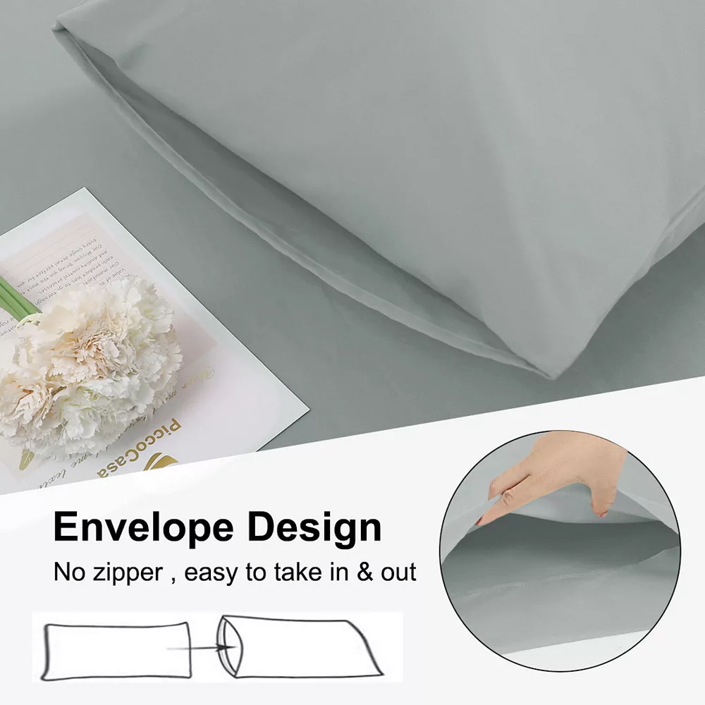 PiccoCasa Pillow Cover No Zipper For Long Bolster Pillowcase Body(20"x54") 5 PiccoCasa Pillow Cover No Zipper For Long Bolster Pillowcase Body(20"x54") - Image 3