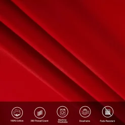 PiccoCasa Egyptian Cotton Pillow Cases Envelope Standard(20"x26") -travel pillow shop 6174511 ALT3