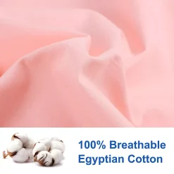 PiccoCasa Egyptian Cotton Pillow Cases Hidden Zipper 2 Pack Queen(20"x30") -travel pillow shop 6174515 ALT3