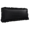 PiccoCasa Cotton Body Ruffled Pillowcases 1 Pc Soft Envelope Closure Body(20"x54") -travel pillow shop 6174516