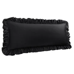 PiccoCasa Cotton Body Ruffled Pillowcases 1 Pc Soft Envelope Closure Body(20"x54")