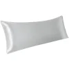 PiccoCasa 1Pc Satin Soft Body Pillow Cover With Envelop Body(20"x48") -travel pillow shop 6174520