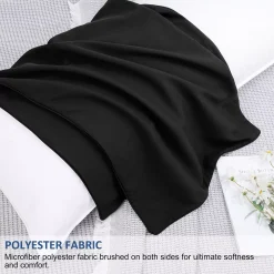 PiccoCasa Brushed Body Pillowcases With Roll Rim Zipper Closure Body(20"x48") -travel pillow shop 6174522 ALT