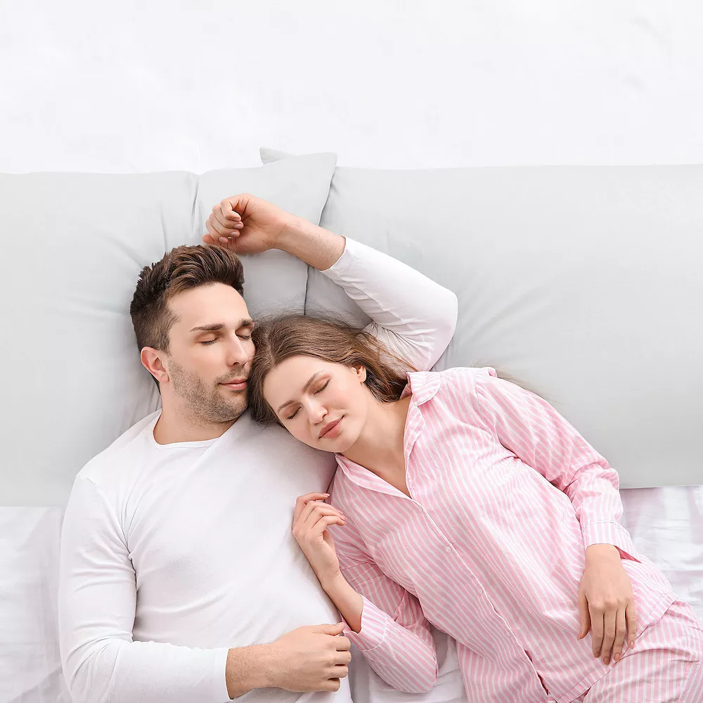 PiccoCasa Egyptian Cotton Pillow Cases Hidden Zipper 2 Pack King(20"x36") 4 PiccoCasa Egyptian Cotton Pillow Cases Hidden Zipper 2 Pack King(20"x36") - Image 2