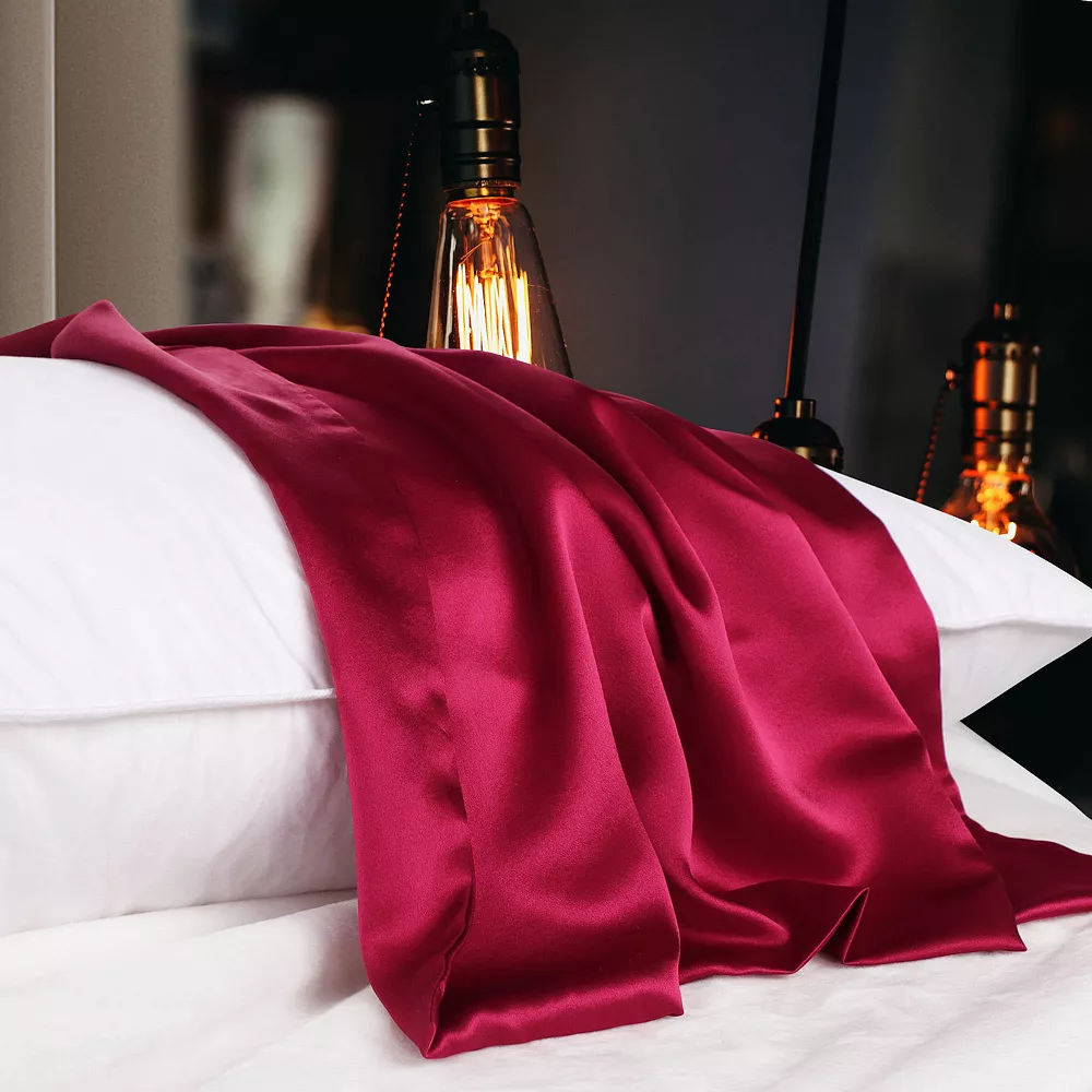 PiccoCasa 100% Pure Silk 19 Momme Pillow Cover Queen(20"x30") 4 PiccoCasa 100% Pure Silk 19 Momme Pillow Cover Queen(20"x30") - Image 2