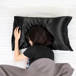 PiccoCasa 2 PCS Soft Silky Satin Pillowcases Better For Hair And Face King(20"x40") -travel pillow shop 6174553 ALT3