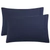 PiccoCasa Microfiber Pillowcases 2 Pcs With Embroidery Envolop Closure Standard(20"x26") 1 PiccoCasa Microfiber Pillowcases 2 Pcs With Embroidery Envolop Closure Standard(20"x26") -travel pillow shop 6174556
