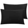 PiccoCasa 100% Cotton Pillowcases Set Of 2, Zipper Closure Soft Home King(20"x36") -travel pillow shop 6174558