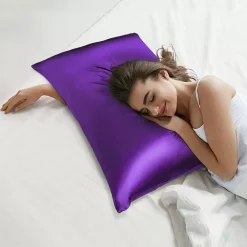 PiccoCasa 19 Momme Silk Pillowcase For Hair Skin With Zipper Queen 20"x30" -travel pillow shop 6239302 ALT