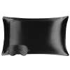 PiccoCasa 19 Momme Silk Pillowcase With Eye Cover Set King 20"x36" 1 PiccoCasa 19 Momme Silk Pillowcase With Eye Cover Set King 20"x36" -travel pillow shop 6239305 Black