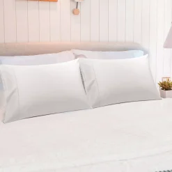 PiccoCasa Set Of 2 Soft Cotton Pillow Covers With Envelope Standard 20"x26" -travel pillow shop 6239319 ALT3