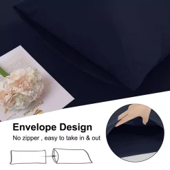 PiccoCasa 110 Gsm Brushed Microfiber Soft Body Pillow Covers Pillowcases With Envelope Closure Body 20" X 72" 9 PiccoCasa 110 Gsm Brushed Microfiber Soft Body Pillow Covers Pillowcases With Envelope Closure Body 20" X 72" -travel pillow shop 6239326 ALT3