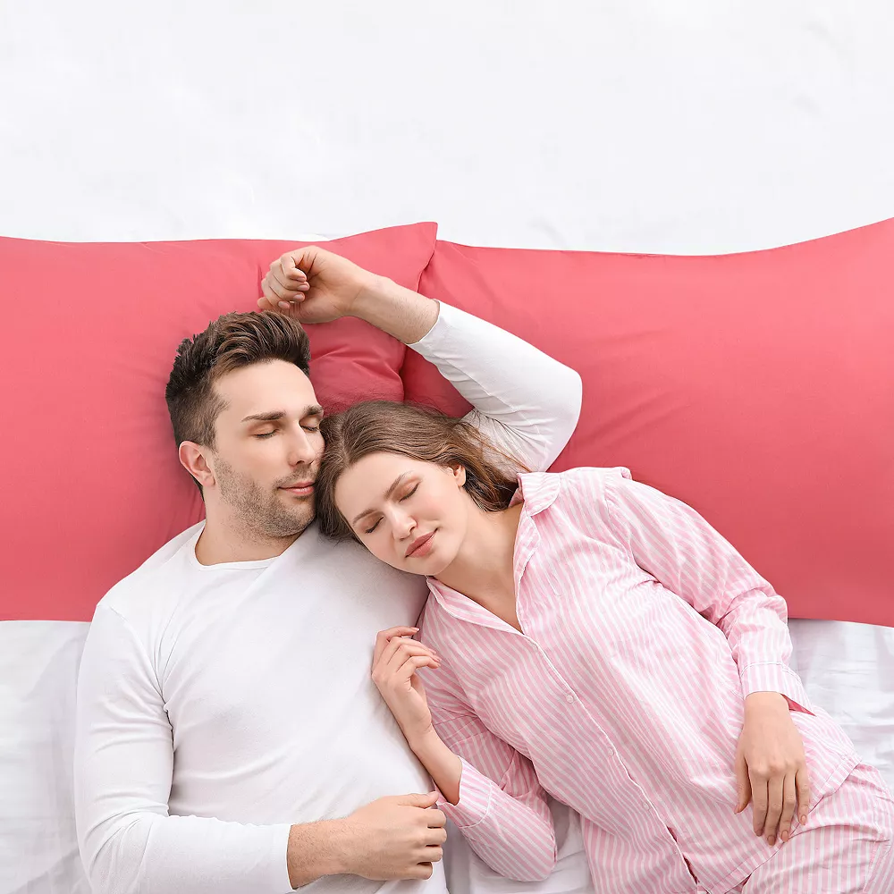 PiccoCasa Egyptian Cotton Pillow Cases Hidden Zipper 2 Pack King 20"x36" 4 PiccoCasa Egyptian Cotton Pillow Cases Hidden Zipper 2 Pack King 20"x36" - Image 2