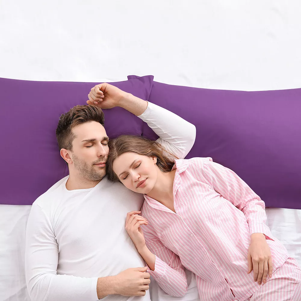 PiccoCasa Egyptian Cotton Pillow Cases Hidden Zipper 2 Pack Queen 20"x30" 4 PiccoCasa Egyptian Cotton Pillow Cases Hidden Zipper 2 Pack Queen 20"x30" - Image 2