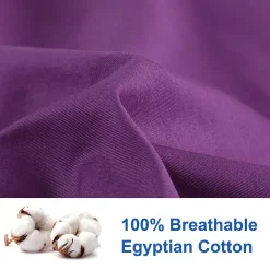 PiccoCasa Egyptian Cotton Pillow Cases Hidden Zipper 2 Pack Queen 20"x30" 9 PiccoCasa Egyptian Cotton Pillow Cases Hidden Zipper 2 Pack Queen 20"x30" -travel pillow shop 6239339 ALT3