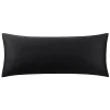 PiccoCasa 100% Cotton Body Pillowcases 1Pcs Soft With Envelope Closure Body 20"x54" -travel pillow shop 6239355 Black