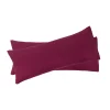 PiccoCasa Set Of 2 Body Pillow Covers Soft Microfiber For 90 Gsm Ployester Body 20" X 60" 2 PiccoCasa Set Of 2 Body Pillow Covers Soft Microfiber For 90 Gsm Ployester Body 20" X 60" -travel pillow shop 6239388 Wine