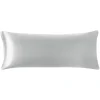 PiccoCasa 1 PC Luxury Silky Smooth Soft Long Satin Solid Pillow Case With Zipper Closure Body 20" X 60"
