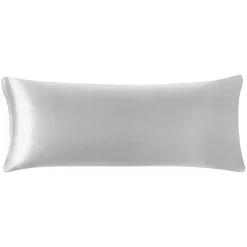 PiccoCasa 1 PC Luxury Silky Smooth Soft Long Satin Solid Pillow Case With Zipper Closure Body 20" X 60"