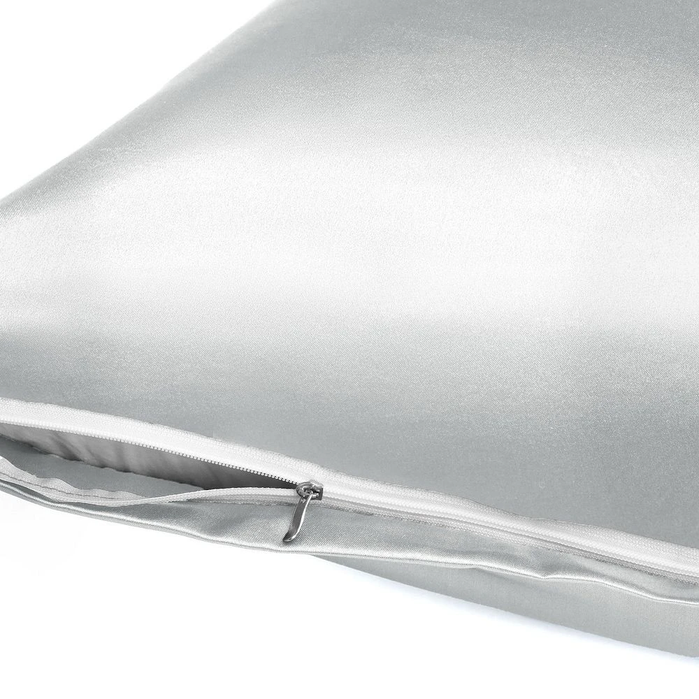 PiccoCasa 1 PC Satin Soft Body Pillow Cover With Zipper Body 20"x54" 5 PiccoCasa 1 PC Satin Soft Body Pillow Cover With Zipper Body 20"x54" - Image 3