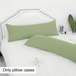 PiccoCasa Microfiber Envelope Closure Design Body Pillow Cases 2 Pcs Body 20" X 48" -travel pillow shop 6239446 ALT3